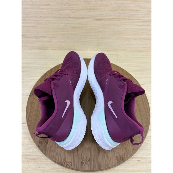 Nike Oddessy React 2 Flyknit Raspberry Athletic Running Shoes Womens Size 7 - Picture 5 of 8